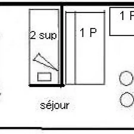 Aime 2000 - 3/4 Pers. 4 Couchages Plagne Aime 2000 Mae-8404