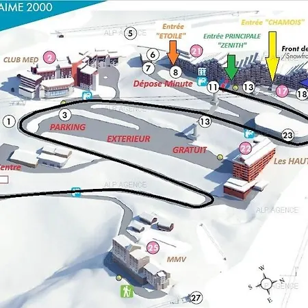 Appartamento Résidence Aime 2000 - 3/4 Pers - Partie Etoile- Plagne Aime 2000 Mae-8404 *